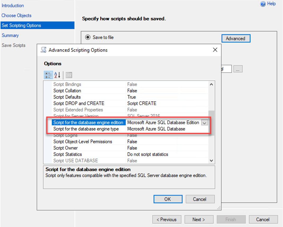 ภาพแสดงรายการ  TSQL Script ต่างๆ ให้เลือก